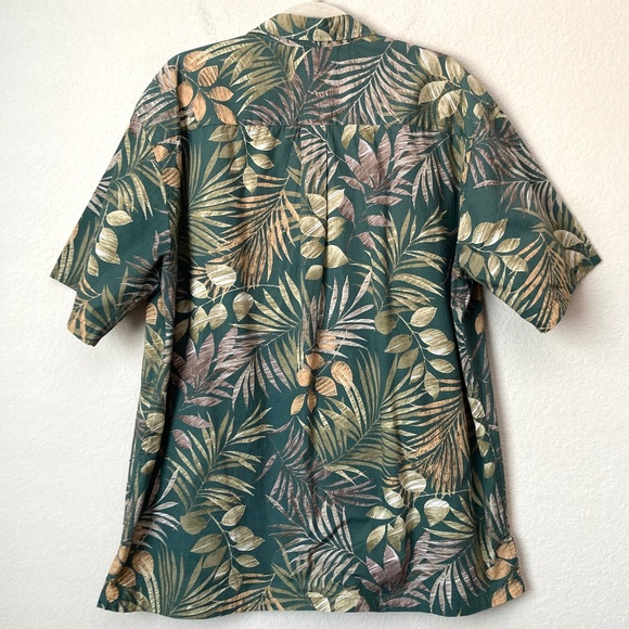 Cooke Street XL Honolulu Tropical Palm Print Button Down Short Sleeve Shirt - Picture 7 of 9